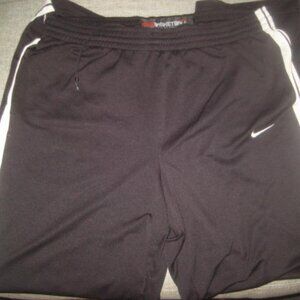 Nike Basketball Men's XL Black Track Pants Warmup Sweat Pants